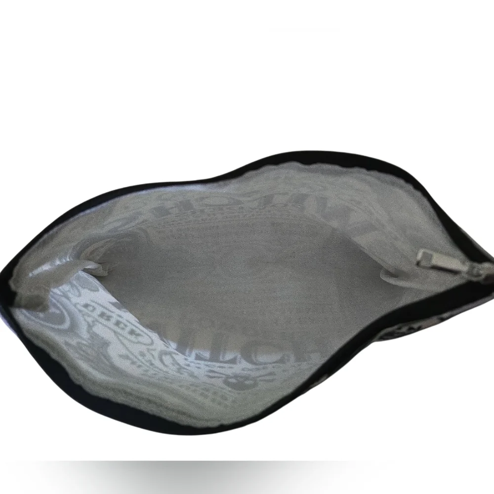 Black and White Witch's Powders Cosmetic Bag with Hanging Bells